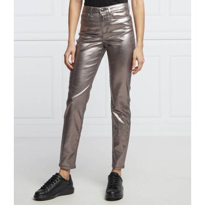 Guess Spodnie 1981 Skinny fit metaliczny 26/29 Guess Spodnie 1981 Skinny fit metaliczny 26/29