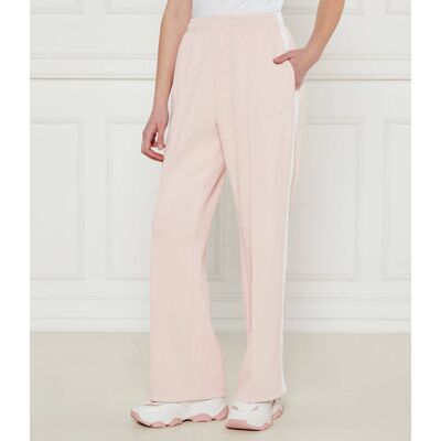 Guess Jeans Spodnie dresowe TRICOT Relaxed fit pudrowy róż XS Guess Jeans Spodnie dresowe TRICOT Relaxed fit pudrowy róż XS