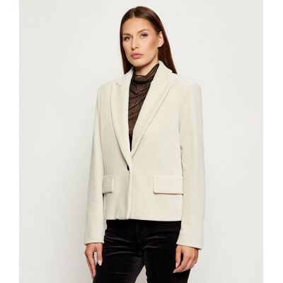 Marc Cain Marynarka Loose fit beżowy 42 Marc Cain Marynarka Loose fit beżowy 42