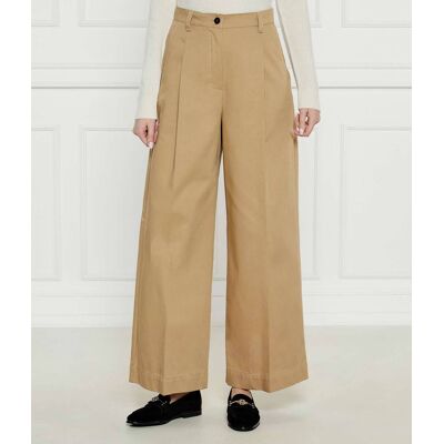 Weekend MaxMara Spodnie Loose fit brązowy 40 Weekend MaxMara Spodnie Loose fit brązowy 40
