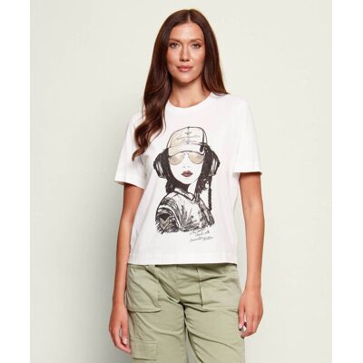 Aeronautica Militare T-shirt Regular Fit ecru M Aeronautica Militare T-shirt Regular Fit ecru M