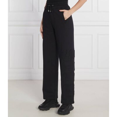 GCDS Spodnie dresowe Regular Fit high waist czarny S GCDS Spodnie dresowe Regular Fit high waist czarny S