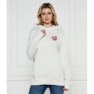 HUGO Bluza Dejandra Relaxed fit ecru S HUGO Bluza Dejandra Relaxed fit ecru S