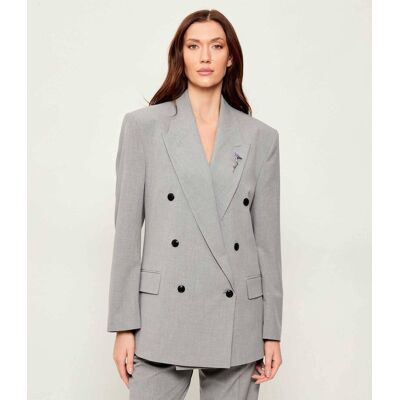 HUGO Marynarka Antegi Relaxed fit szary 38 HUGO Marynarka Antegi Relaxed fit szary 38
