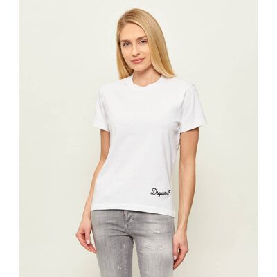 Dsquared2 T-shirt Signature Regular Fit biały XS Dsquared2 T-shirt Signature Regular Fit biały XS