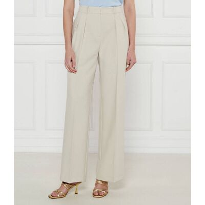 Patrizia Pepe Spodnie flare fit beżowy 42 Patrizia Pepe Spodnie flare fit beżowy 42