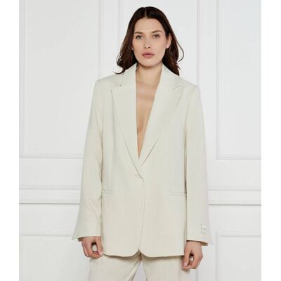 Calvin Klein Marynarka Relaxed fit ecru 36 Calvin Klein Marynarka Relaxed fit ecru 36