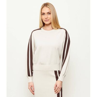 Pinko Sweter INONDAZIONE Regular Fit beżowy S Pinko Sweter INONDAZIONE Regular Fit beżowy S