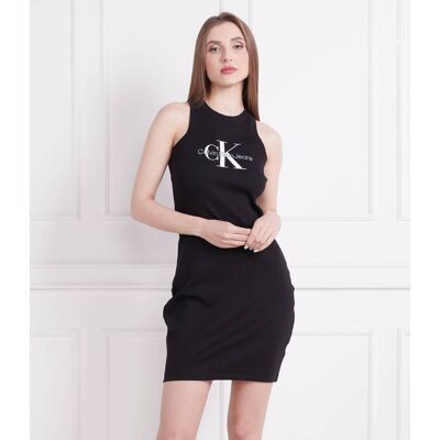 Calvin Klein Jeans Sukienka ARCHIVAL MONOLOGO czarny S Calvin Klein Jeans Sukienka ARCHIVAL MONOLOGO czarny S