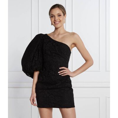 Pinko Sukienka PIZZO CON FRANGI czarny 36 Pinko Sukienka PIZZO CON FRANGI czarny 36