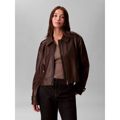 Calvin Klein Jeans Kurtka Loose fit brązowy L Calvin Klein Jeans Kurtka Loose fit brązowy L