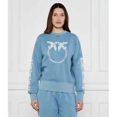 Pinko Bluza MINDELO Relaxed fit błękitny XL Pinko Bluza MINDELO Relaxed fit błękitny XL