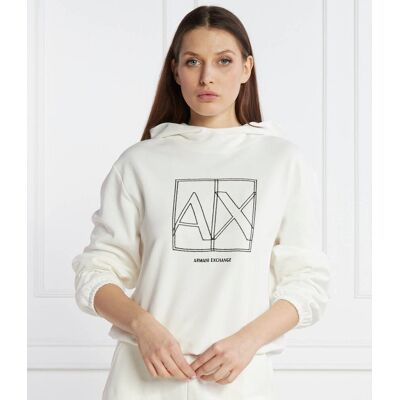 Giorgio Armani Exchange Bluza Regular Fit biały M Giorgio Armani Exchange Bluza Regular Fit biały M