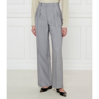 Patrizia Pepe Spodnie flare fit szary 40 Patrizia Pepe Spodnie flare fit szary 40
