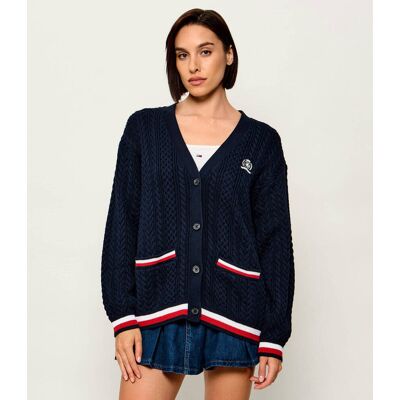 Tommy Jeans Kardigan Oversize fit granatowy L Tommy Jeans Kardigan Oversize fit granatowy L