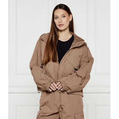 EA7 Kurtka Relaxed fit beżowy M EA7 Kurtka Relaxed fit beżowy M