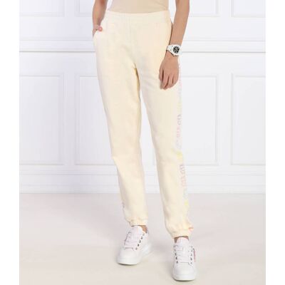 Karl Lagerfeld Spodnie dresowe ikonik 2.0 outline Regular Fit kremowy XL Karl Lagerfeld Spodnie dresowe ikonik 2.0 outline Regular Fit kremowy XL