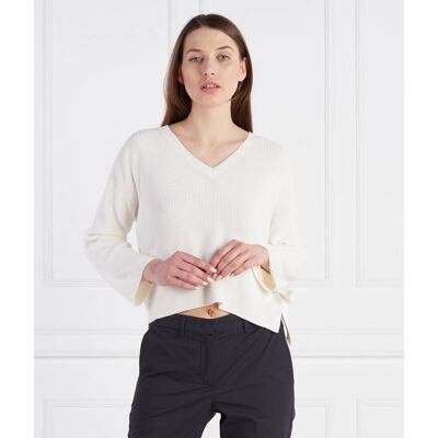 Marella Sweter LICEO Regular Fit biały XL Marella Sweter LICEO Regular Fit biały XL
