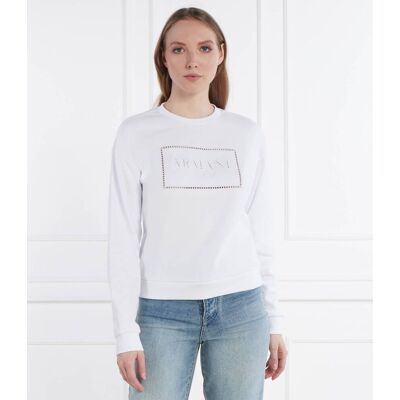 Giorgio Armani Exchange Bluza Straight fit biały XS Giorgio Armani Exchange Bluza Straight fit biały XS