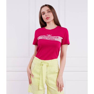 Aeronautica Militare T-shirt Slim Fit różowy L Aeronautica Militare T-shirt Slim Fit różowy L