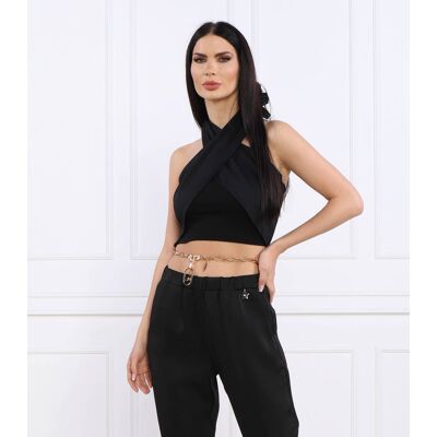 Liu Jo Beachwear Top Slim Fit czarny L Liu Jo Beachwear Top Slim Fit czarny L