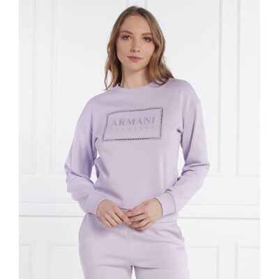 Giorgio Armani Exchange Bluza Straight fit lawendowy XS Giorgio Armani Exchange Bluza Straight fit lawendowy XS