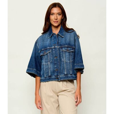 Weekend MaxMara Jeansowa kurtka Wkdliuti Relaxed fit niebieski 36 Weekend MaxMara Jeansowa kurtka Wkdliuti Relaxed fit niebieski 36