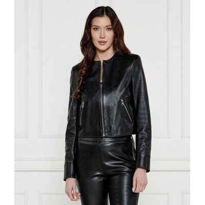 Boss BLACK Skórzana kurtka Sadenita Regular Fit czarny 42 Boss BLACK Skórzana kurtka Sadenita Regular Fit czarny 42