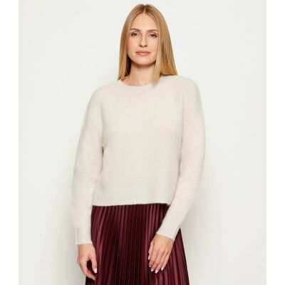 Marella Wełniany sweter TANIA Regular Fit beżowy S Marella Wełniany sweter TANIA Regular Fit beżowy S