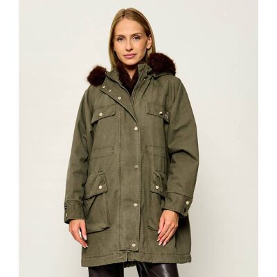 Liu Jo Parka Regular Fit shearling zielony 34 Liu Jo Parka Regular Fit shearling zielony 34