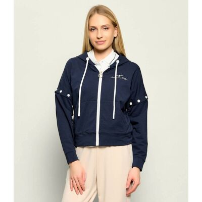Aeronautica Militare Bluza 2w1 Regular Fit granatowy S Aeronautica Militare Bluza 2w1 Regular Fit granatowy S