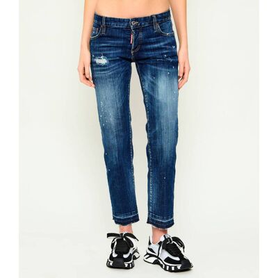 Dsquared2 Jeansy Jenna Straight fit niebieski 36 Dsquared2 Jeansy Jenna Straight fit niebieski 36