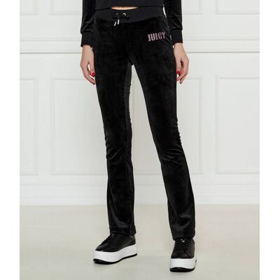 Juicy Couture Spodnie dresowe Lisa Regular Fit low rise czarny XL Juicy Couture Spodnie dresowe Lisa Regular Fit low rise czarny XL