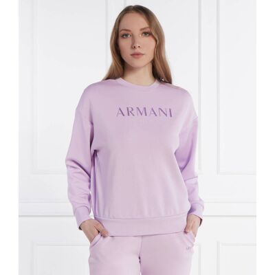Giorgio Armani Exchange Bluza Relaxed fit lawendowy L Giorgio Armani Exchange Bluza Relaxed fit lawendowy L