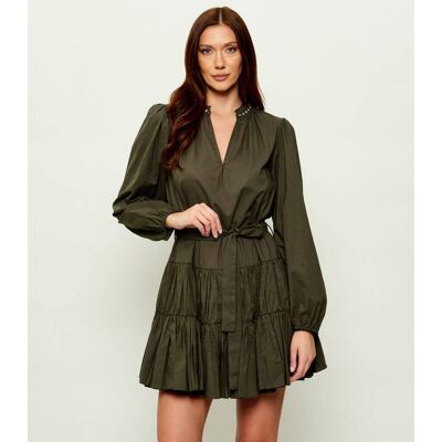 Liu Jo Jeans Sukienka oliwkowy 42 Liu Jo Jeans Sukienka oliwkowy 42
