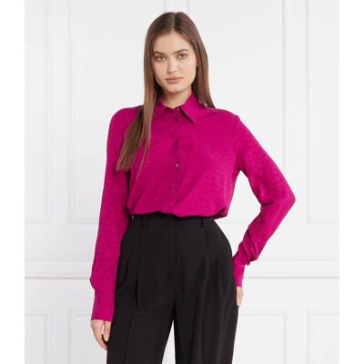 Pinko Koszula Regular Fit z dodatkiem jedwabiu fuksja 38 Pinko Koszula Regular Fit z dodatkiem jedwabiu fuksja 38