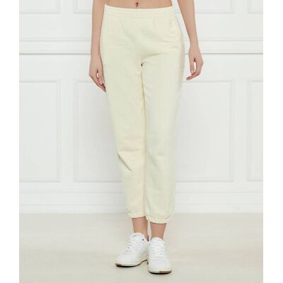 Patrizia Pepe Spodnie dresowe Regular Fit kremowy L Patrizia Pepe Spodnie dresowe Regular Fit kremowy L