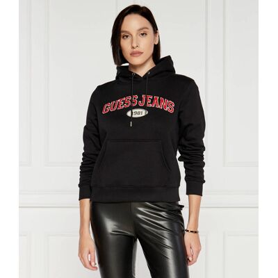 Guess Jeans Bluza Regular Fit czarny L Guess Jeans Bluza Regular Fit czarny L