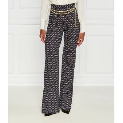 Elisabetta Franchi Spodnie Slim Fit high waist czarny 38 Elisabetta Franchi Spodnie Slim Fit high waist czarny 38