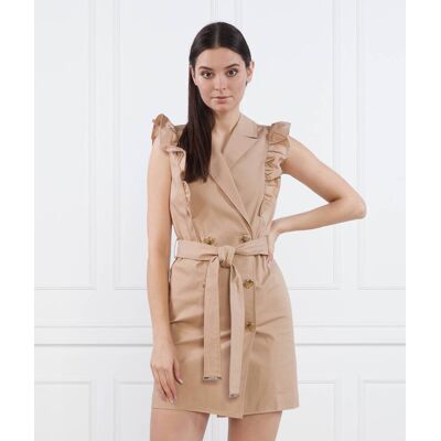 Liu Jo Sukienka z paskiem beżowy 44 Liu Jo Sukienka z paskiem beżowy 44