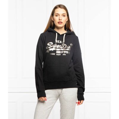 Superdry Bluza VL BOHO Regular Fit czarny XS Superdry Bluza VL BOHO Regular Fit czarny XS