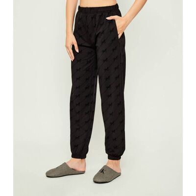 Hugo Bodywear Spodnie dresowe LOKKY Relaxed fit czarny M Hugo Bodywear Spodnie dresowe LOKKY Relaxed fit czarny M