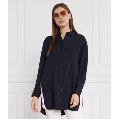 Tommy Hilfiger Sukienka PIECED GLB STP granatowy 36 Tommy Hilfiger Sukienka PIECED GLB STP granatowy 36