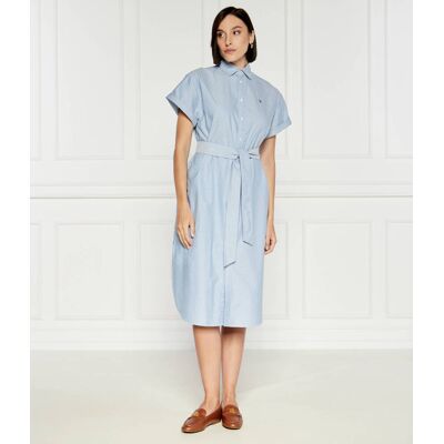 Polo Ralph Lauren Sukienka z paskiem niebieski L Polo Ralph Lauren Sukienka z paskiem niebieski L