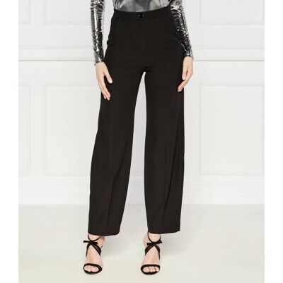 Patrizia Pepe Spodnie flare fit czarny 34 Patrizia Pepe Spodnie flare fit czarny 34