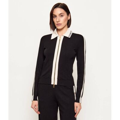 Elisabetta Franchi Sweter Regular Fit czarny 42 Elisabetta Franchi Sweter Regular Fit czarny 42