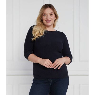 Persona by Marina Rinaldi Sweter PLUS SIZE Regular Fit granatowy 36 Persona by Marina Rinaldi Sweter PLUS SIZE Regular Fit granatowy 36