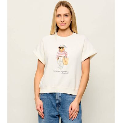 Polo Ralph Lauren Bluza Loose fit ecru L Polo Ralph Lauren Bluza Loose fit ecru L