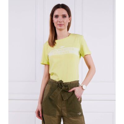 Aeronautica Militare T-shirt Slim Fit limonkowy L Aeronautica Militare T-shirt Slim Fit limonkowy L