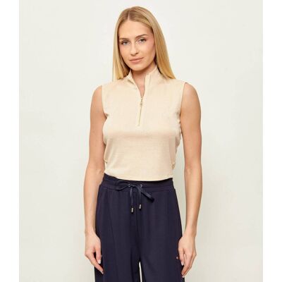 Liu Jo Sport Top Regular Fit złoty L Liu Jo Sport Top Regular Fit złoty L